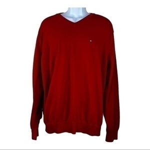 Tommy Hilfiger Men Sweater’s Pullover Red Sz XL
